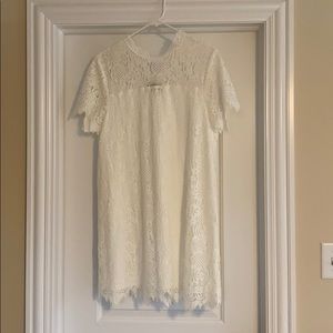White lace dress